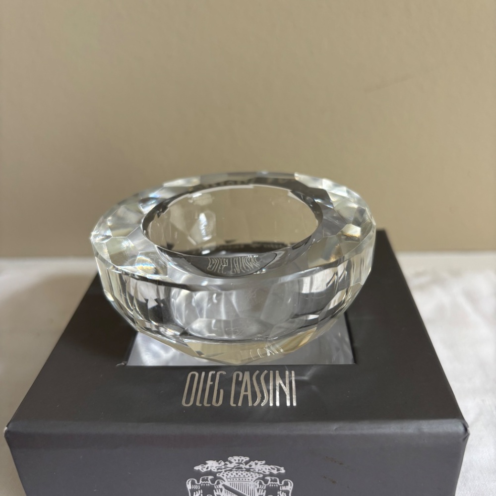 Rosenthal Crystal Cassini Votive Holder, New in Box